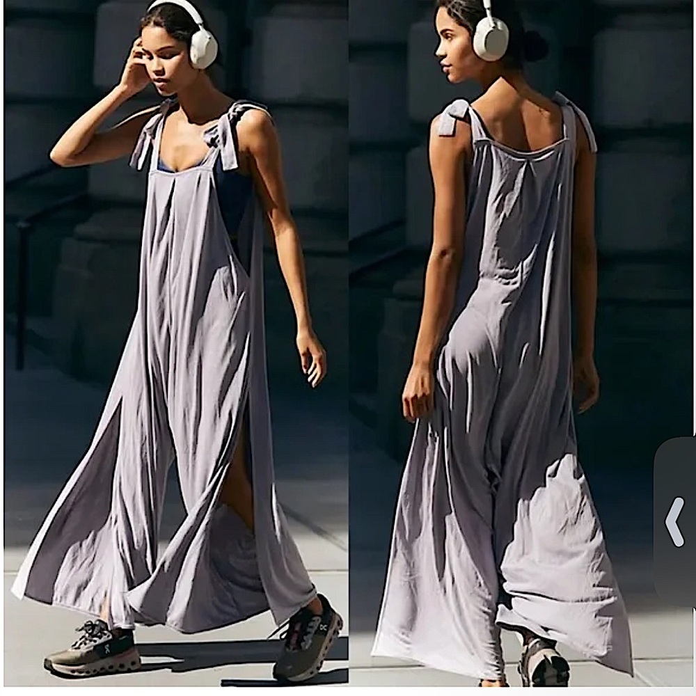 Free People Gray Maxi Dress